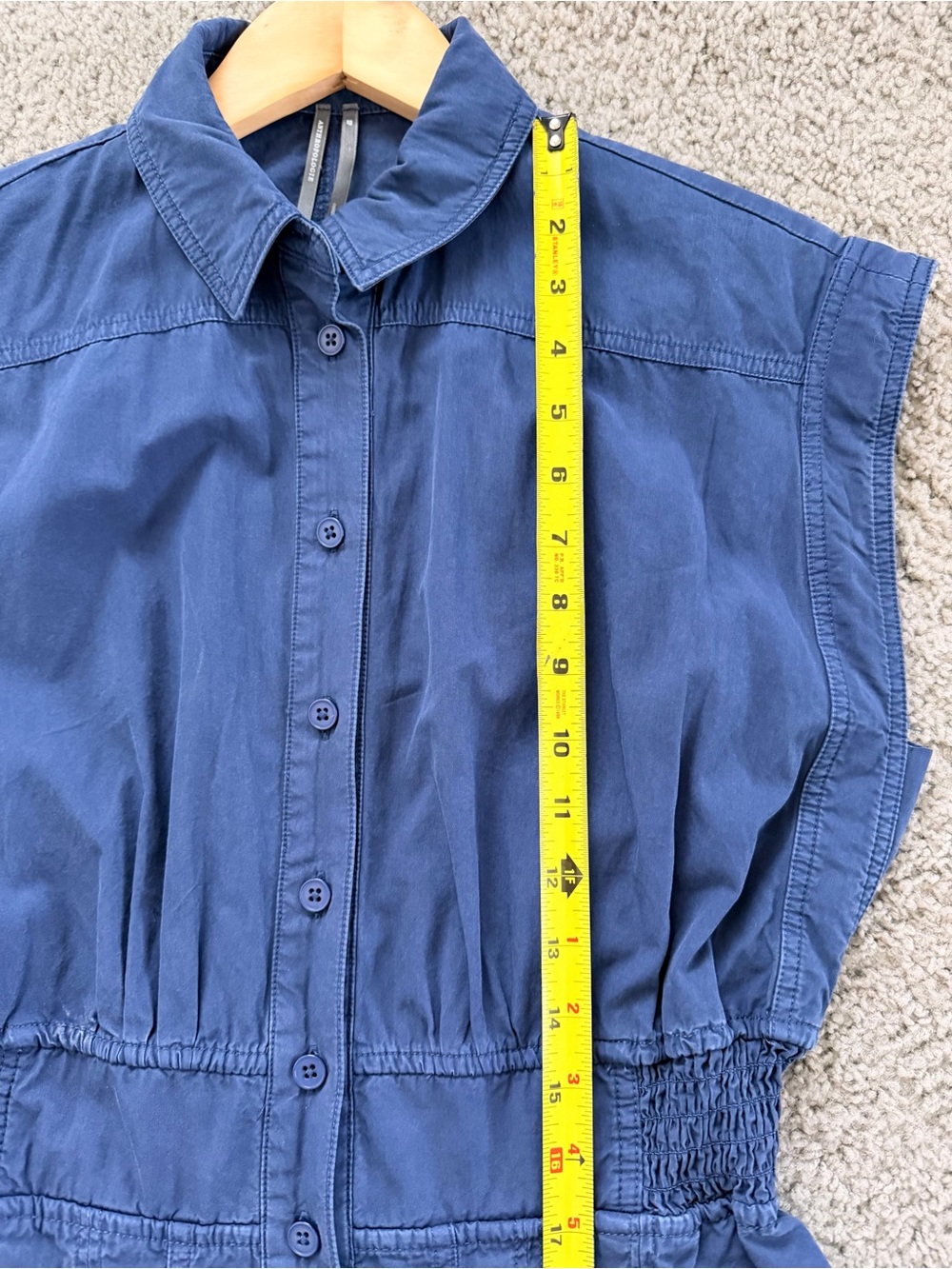 EUC ANTHROPOLOGY Shirting Parachute Jumpsuit - Picture 10 of 13
